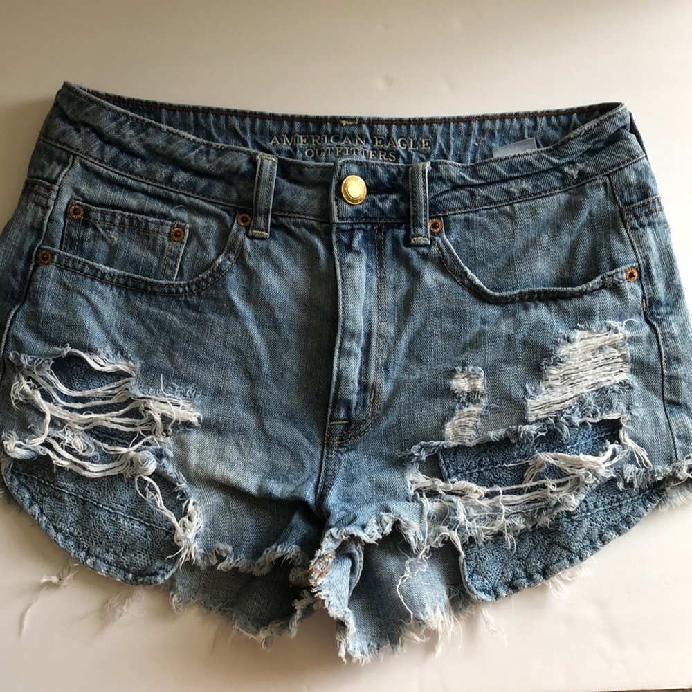 American Eagle distressed Jean Shorts